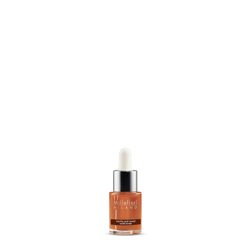 Millefiori Milano Vanilla & Wood - Fragranze Idrosolubili, Profumo per Diffusore