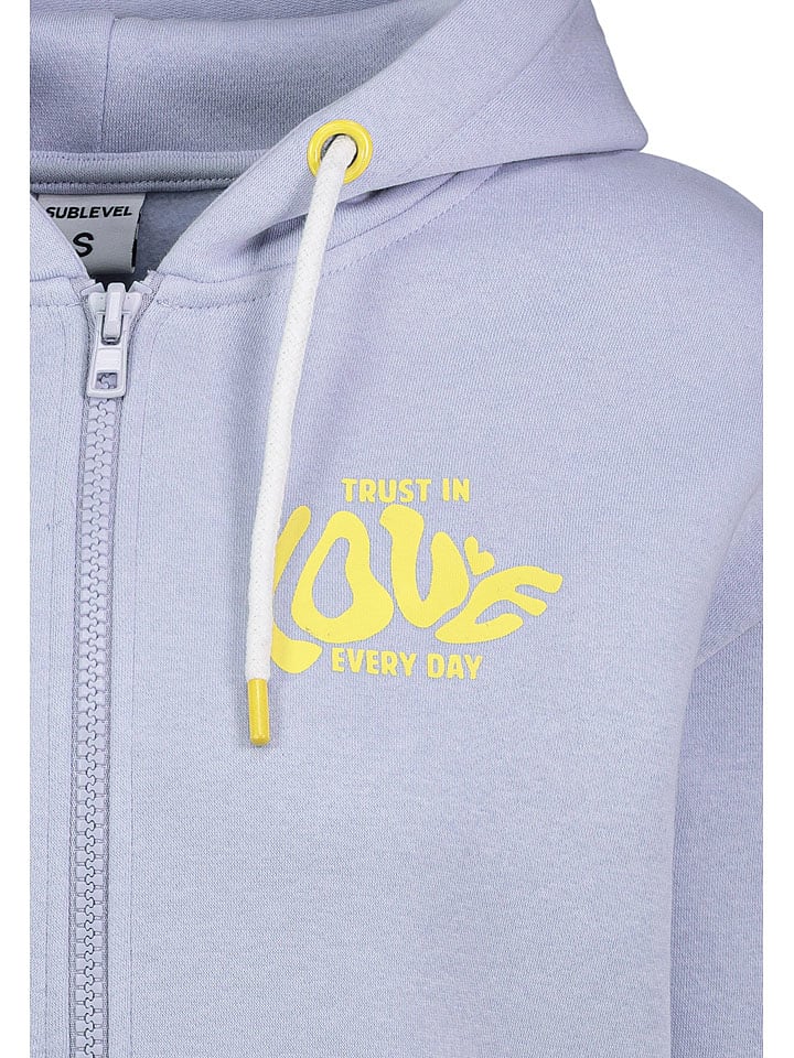Sublevel Sweatjacke in Hellblau günstig kaufen