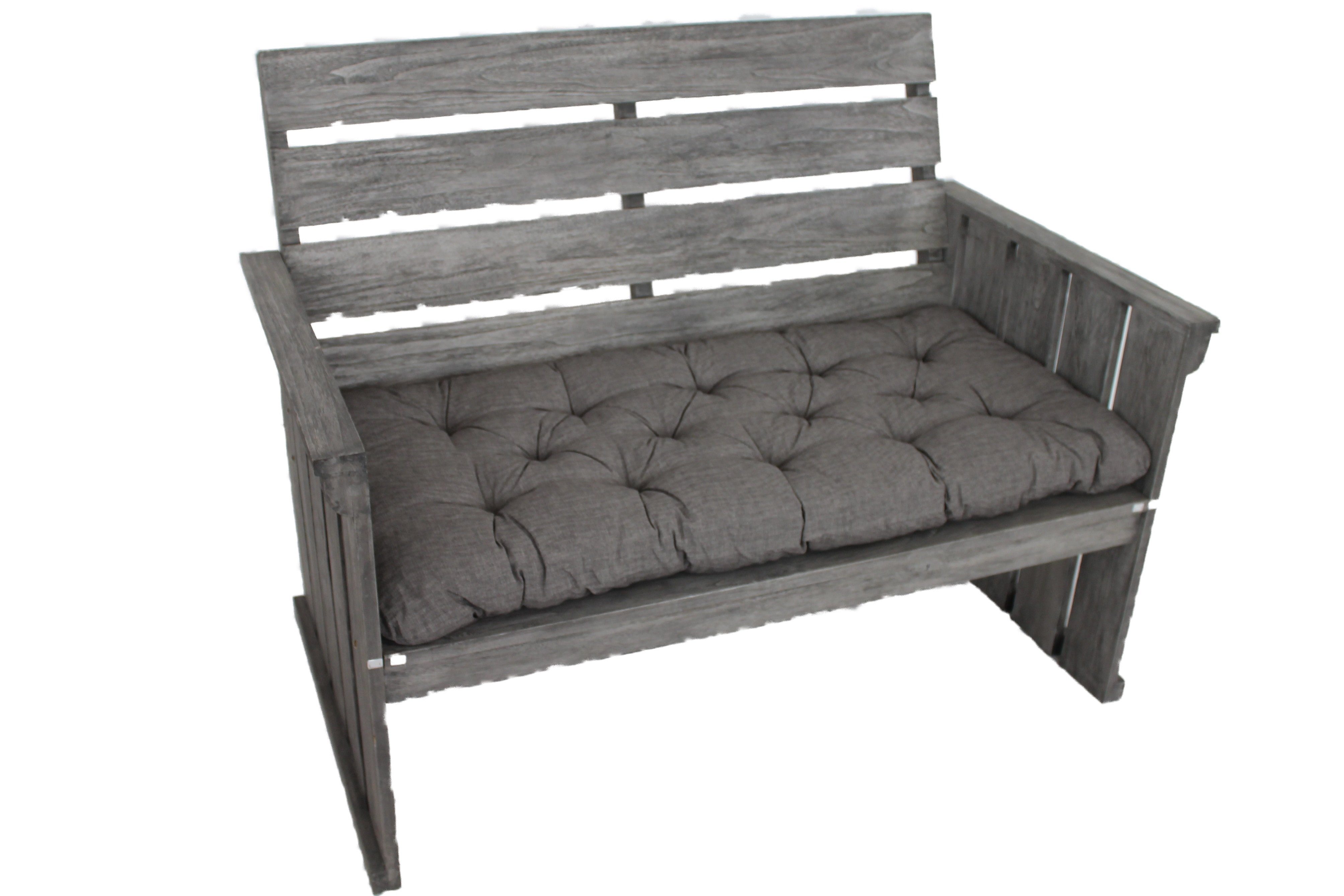 Home Feeling Sitzkissen Loungekissen 2er Bank, ca. 113x55x10cm, für den Outdoorbereich