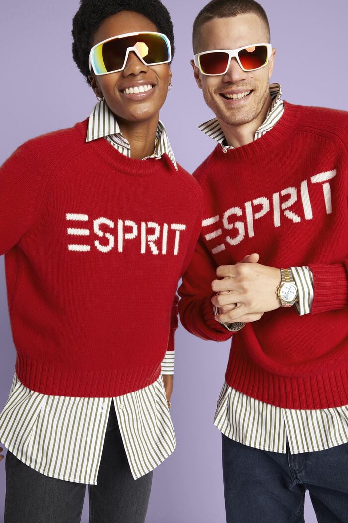 Logo-Pullover aus Wolle und Kaschmir