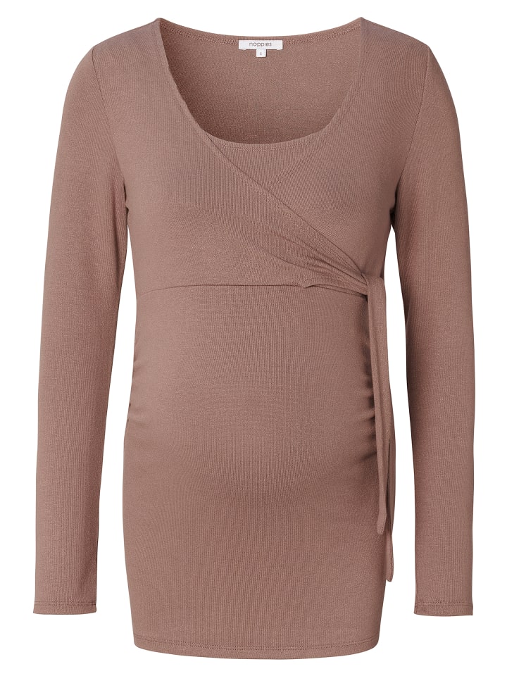 Noppies Still-Shirt Elin in Deep Taupe günstig kaufen