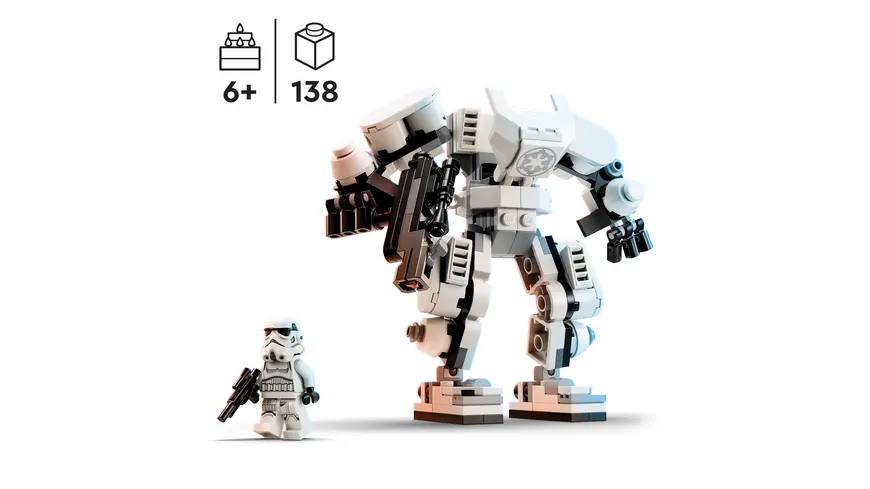 LEGO Star Wars 75370 Sturmtruppler Mech Set, Actionfigur zum Bauen