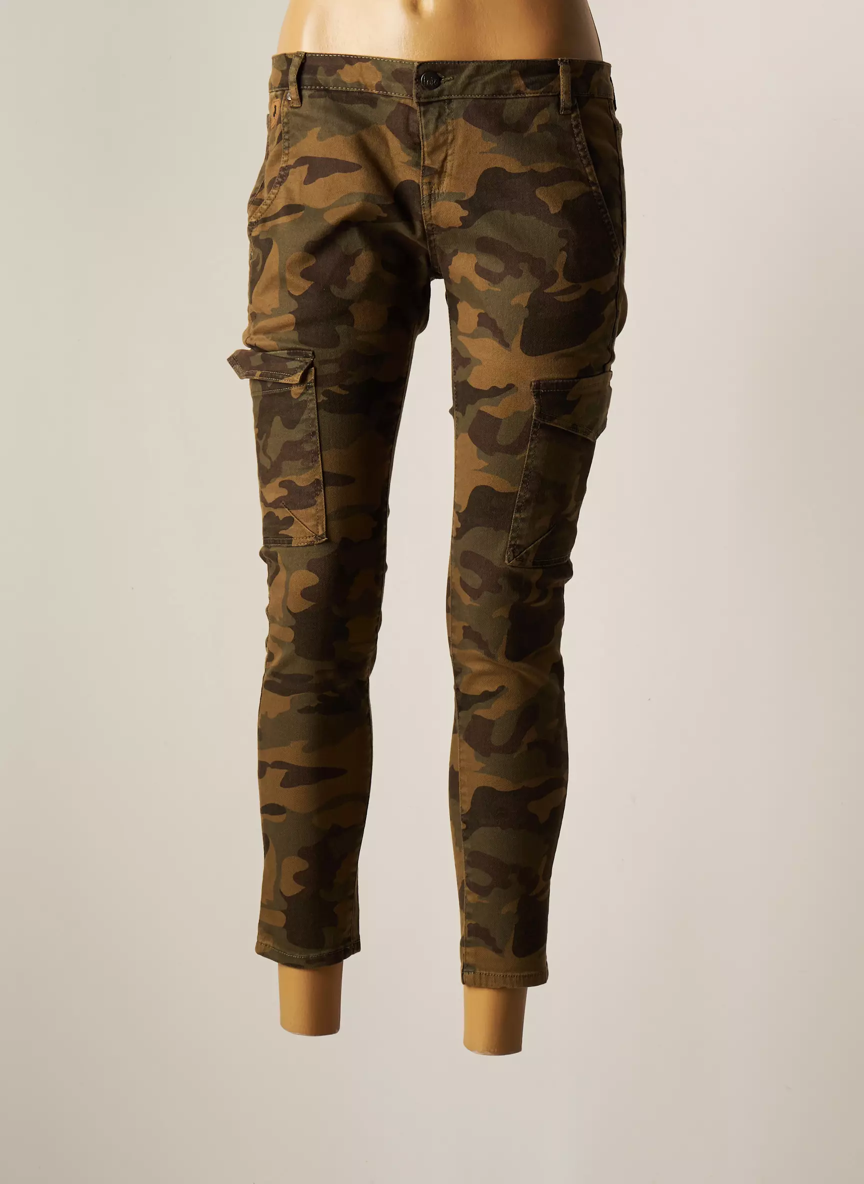 Lois Pantalons Cargo Femme couleur vert
