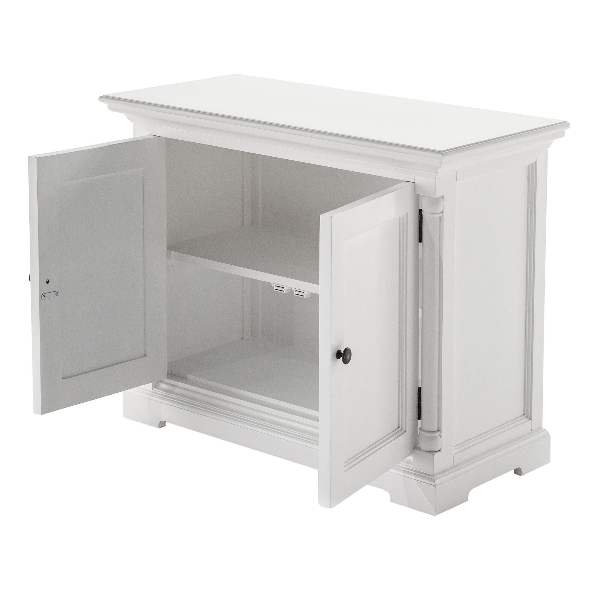 Novasolo Küchenbuffet Provence Verstellbare Regale, Single-Bay Hutch Kabinett