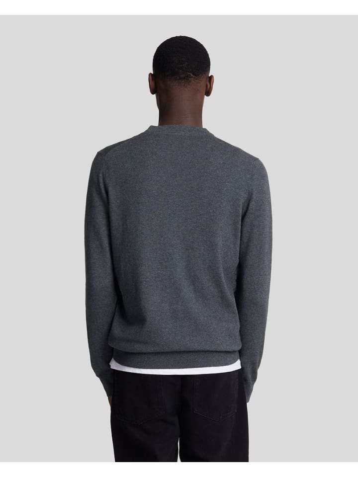 Lyle & Scott Strickpullover in Dunkelgrau günstig kaufen