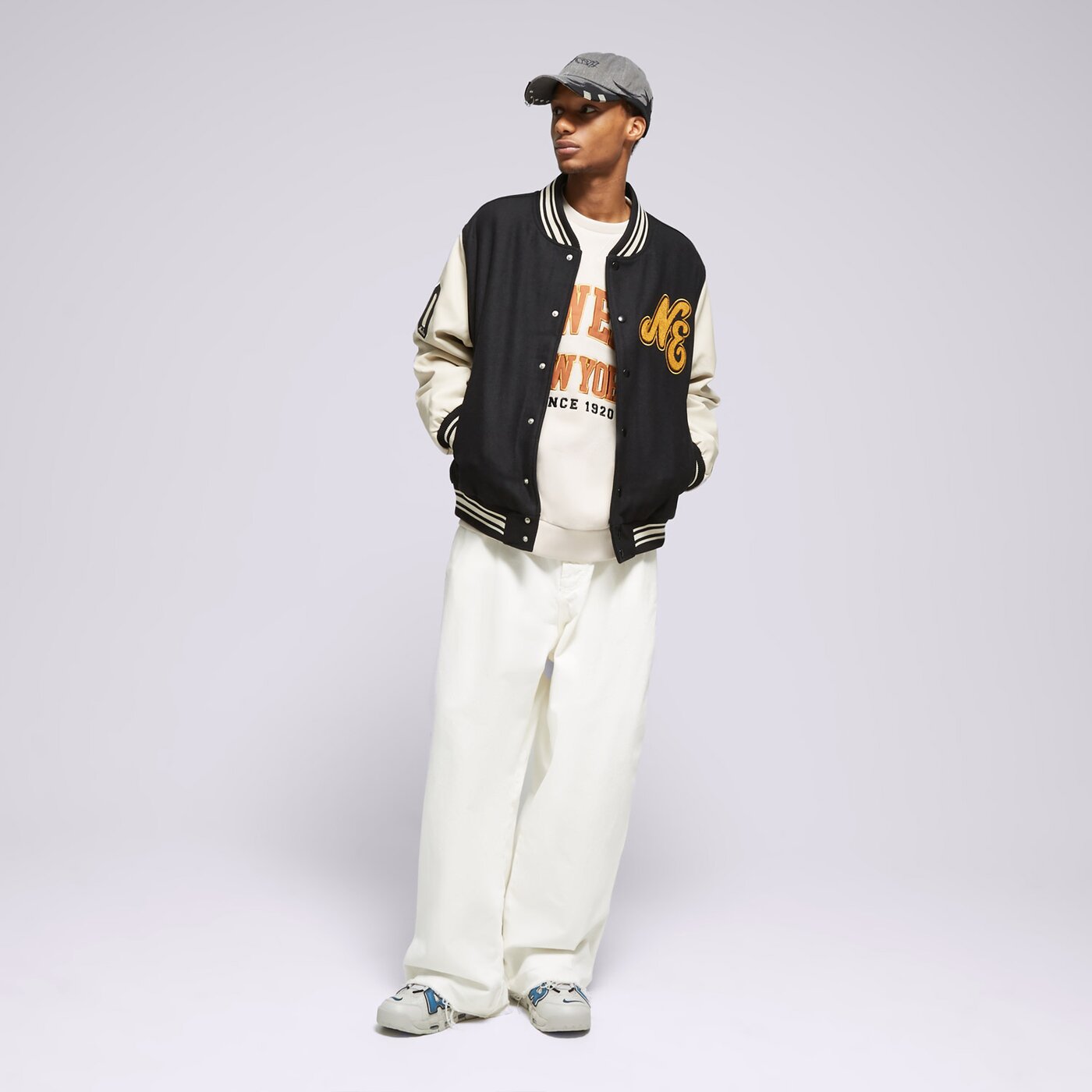 NEW ERA JACKE NE SCRIPT LOGO NONE Schwarz