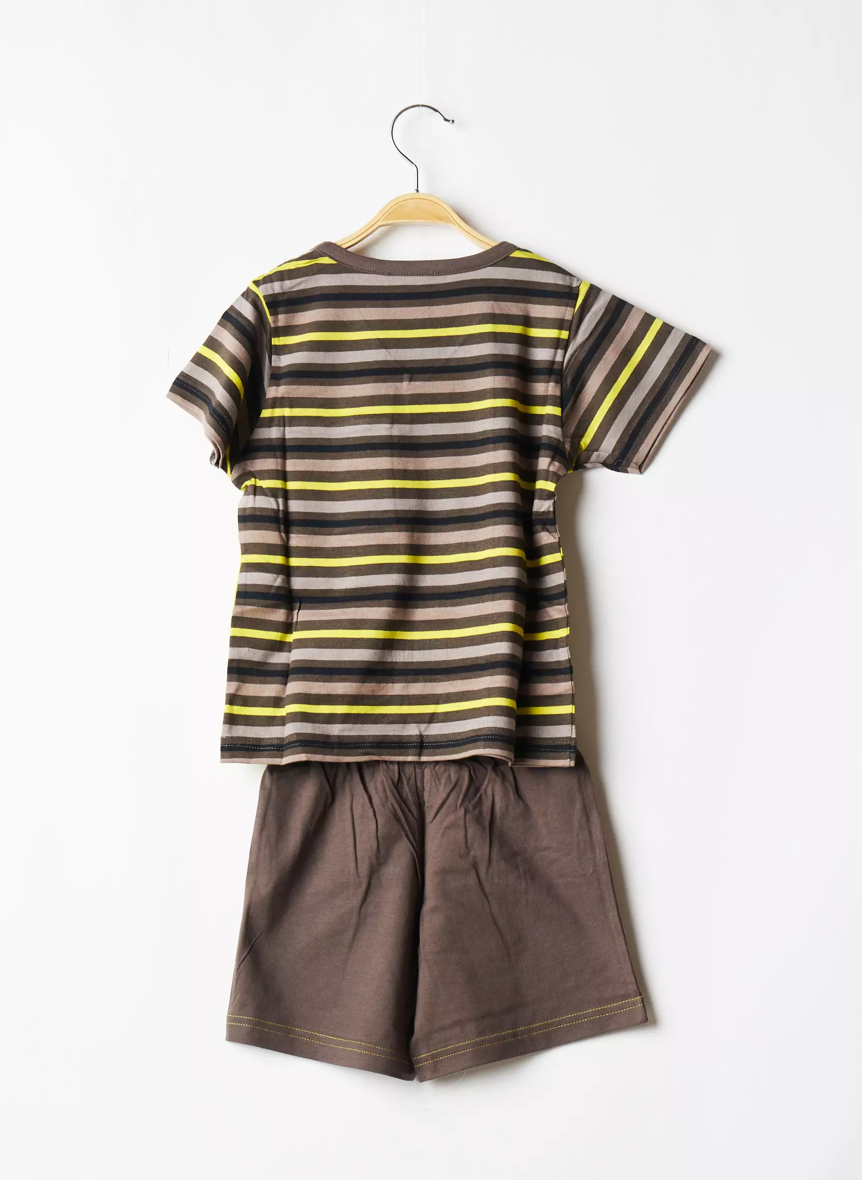 Rose Pomme Pyjashorts Enfant couleur marron