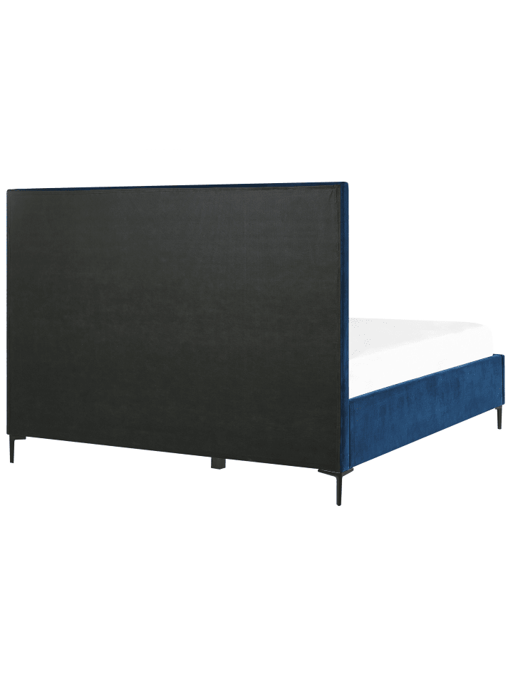 Beliani Doppelbett SEZANNE in Blau/Schwarz - (W) 190 x (H) 142 x (L) 215 cm günstig kaufen onesize