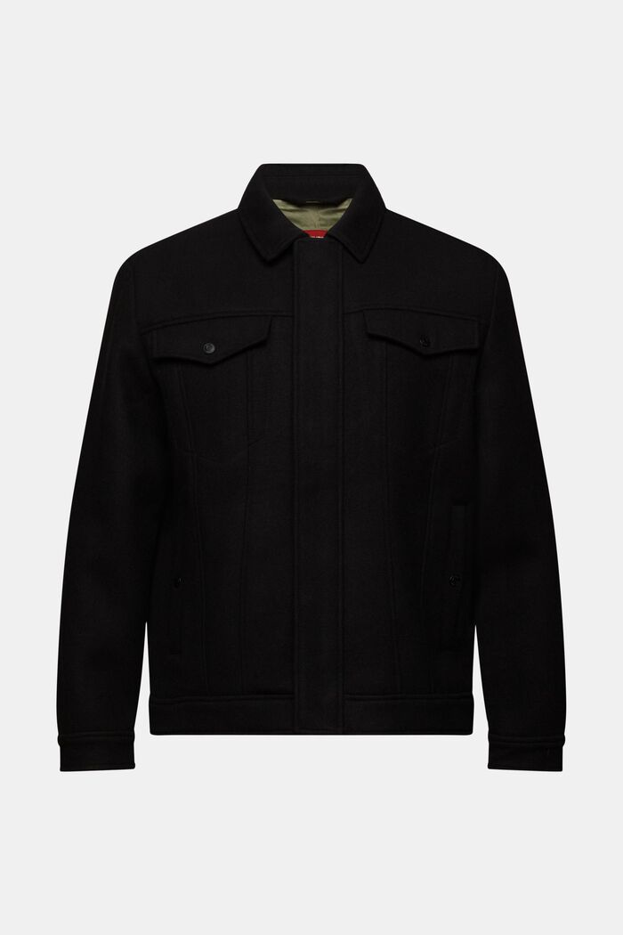 Truckerjacke aus Wolle