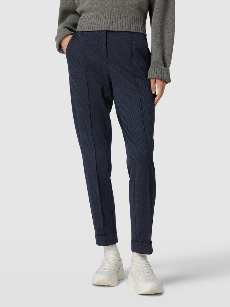 Hose mit Beinumschlag in marineblau