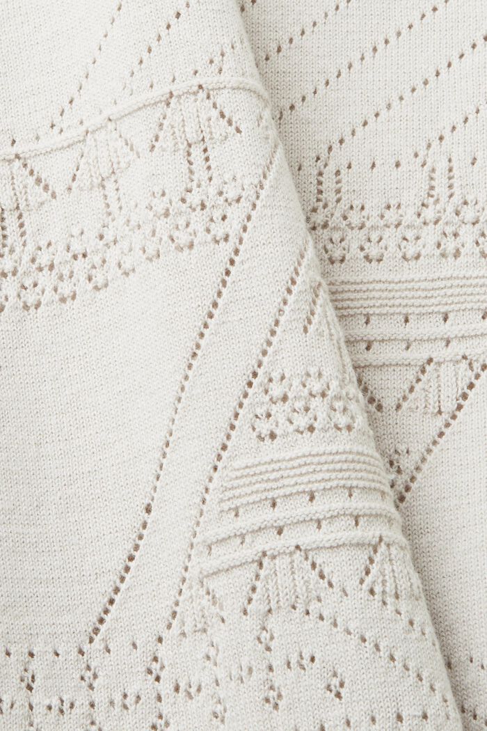 Kurzärmeliger Pullover aus Leinenmix