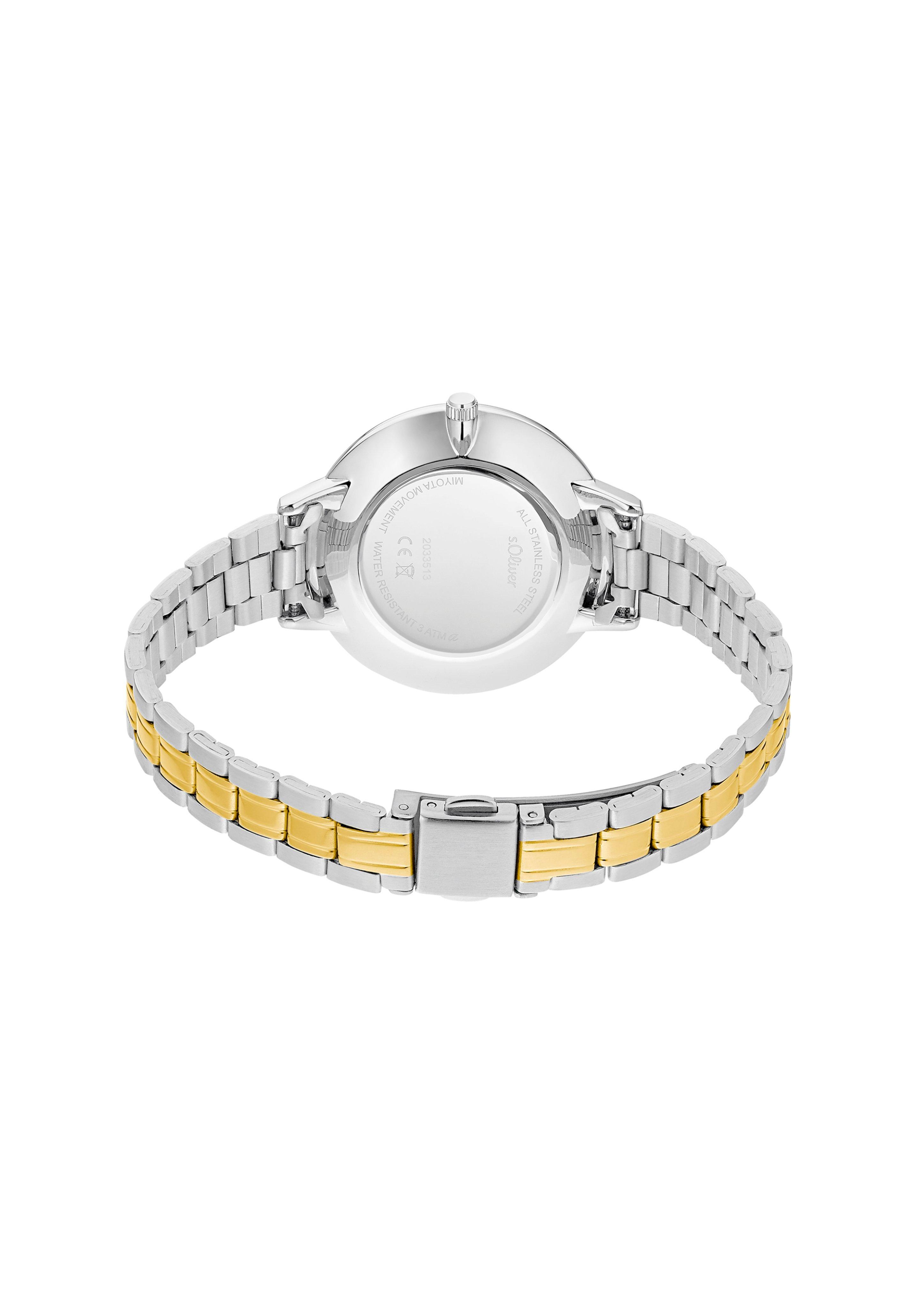 Uhr mit zweifarbigem Armband  6006343-19B0