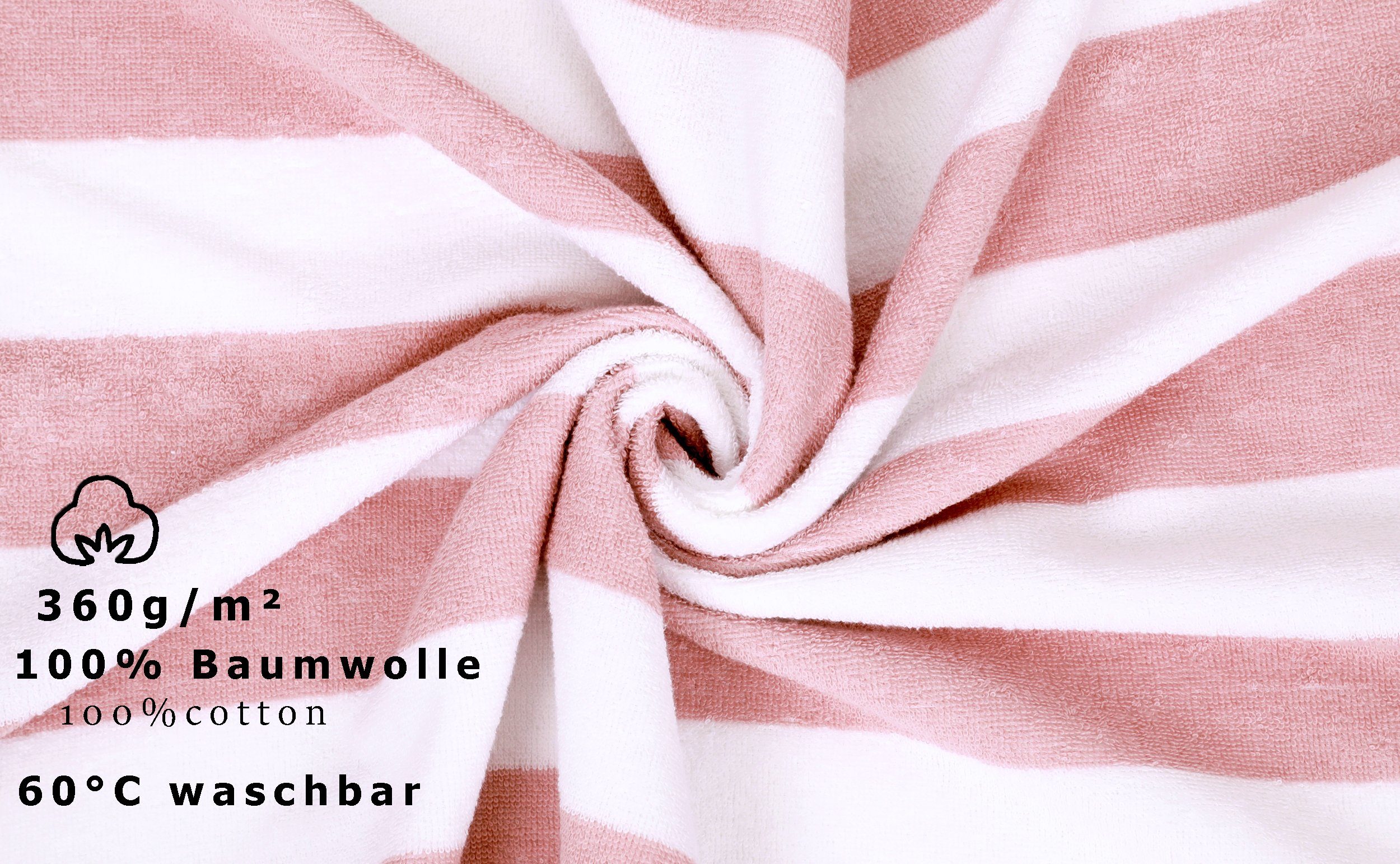Betz Saunatuch Badetuch XXL Berlin mt Streifen Größe 70 x 180 cm, 100% Baumwolle