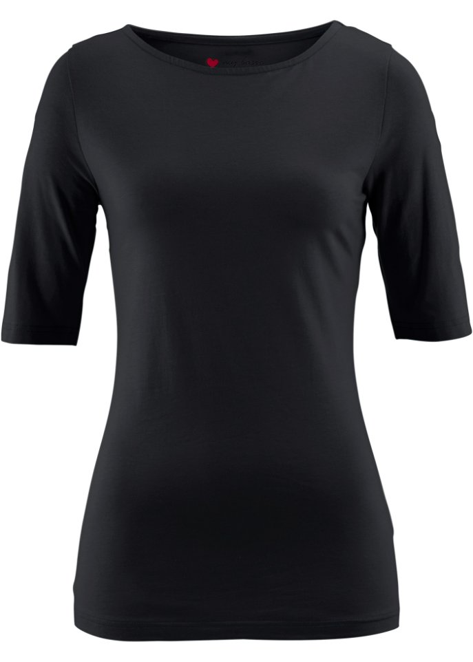 U-Boot-Ausschnitt-Shirt