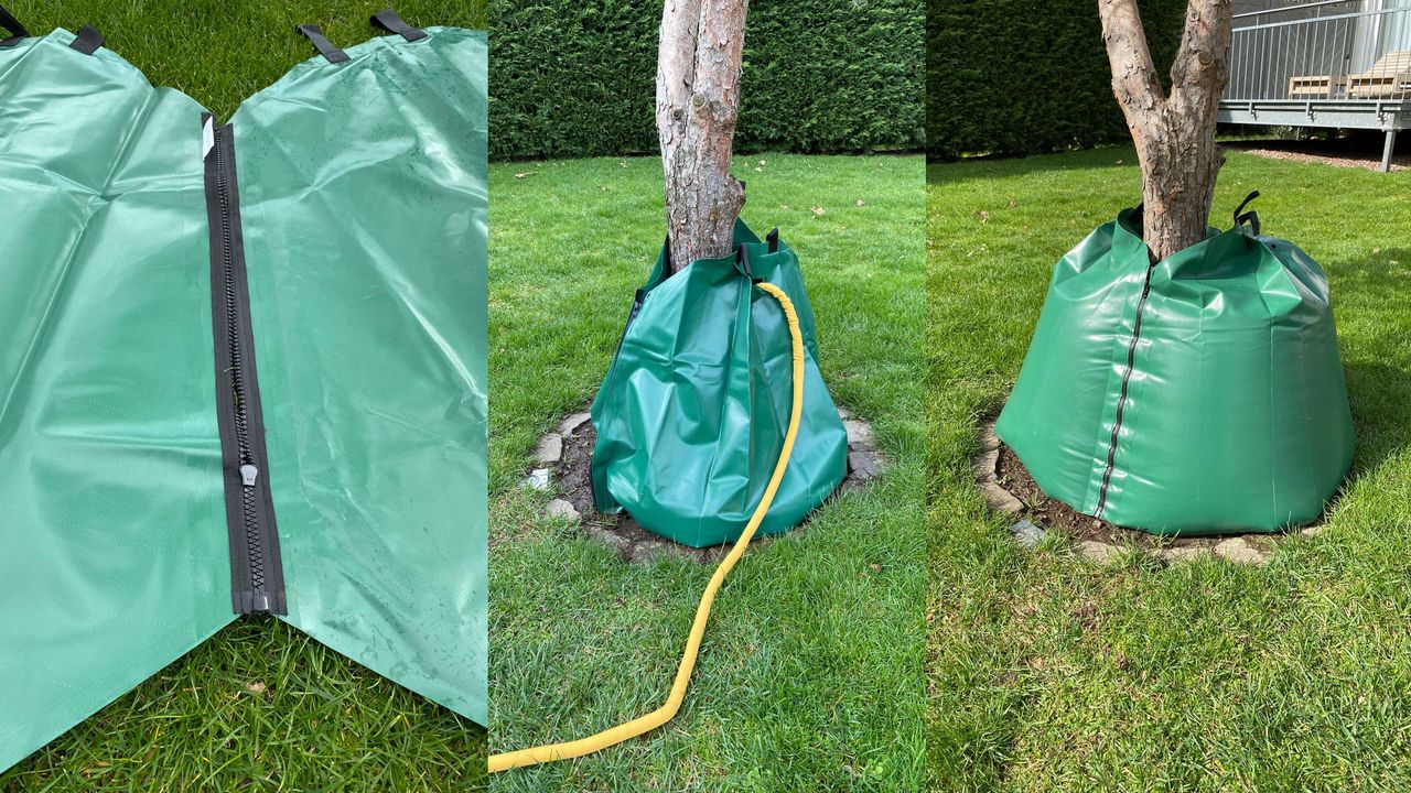 Grasekamp Doppelpack Bewässerungsbeutel für Bäume - 2 x 60 Liter - Wasserbeutel Wassersack Bewässerungssystem