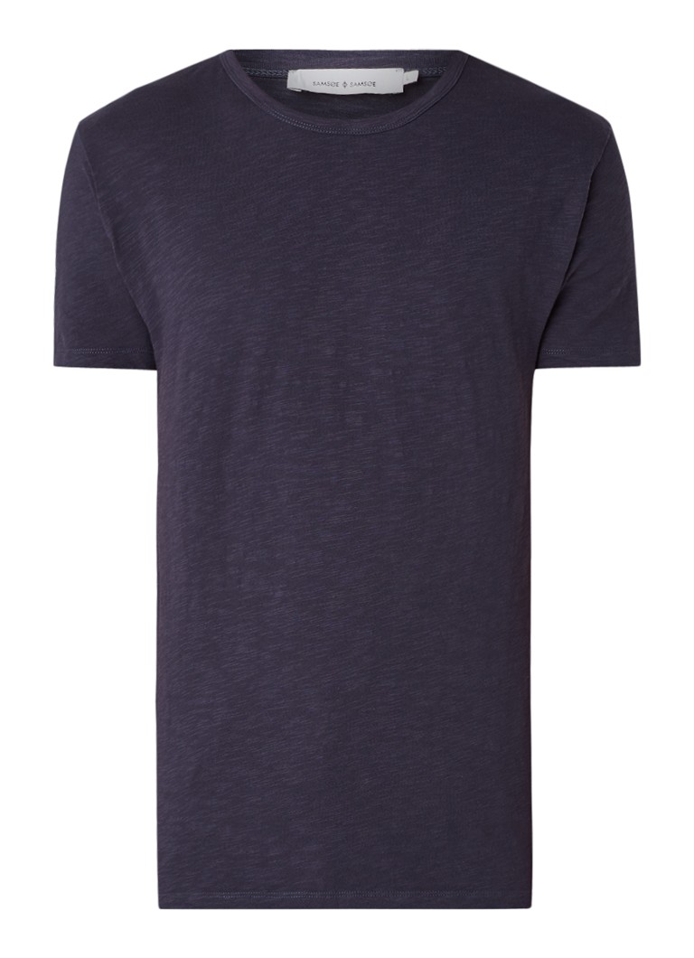 Tricou SAMSØE cu guler rotund și închidere cu nod