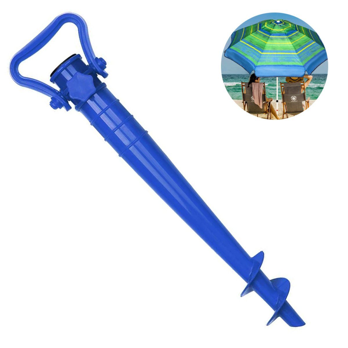 Rwoythk Schirmhalter Sonnenschirmhalter Bodendübel für Sonnenschirm, 25-35 mm
