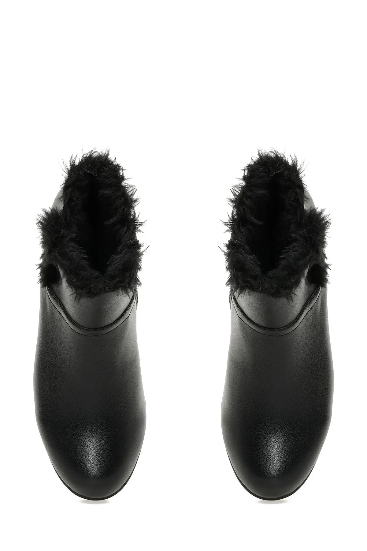 Polaris  163087.Z3PR Schwarze Damenstiefel mit Keilabsatz
