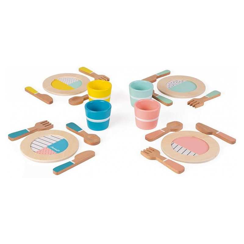 Dinette pastel en bois