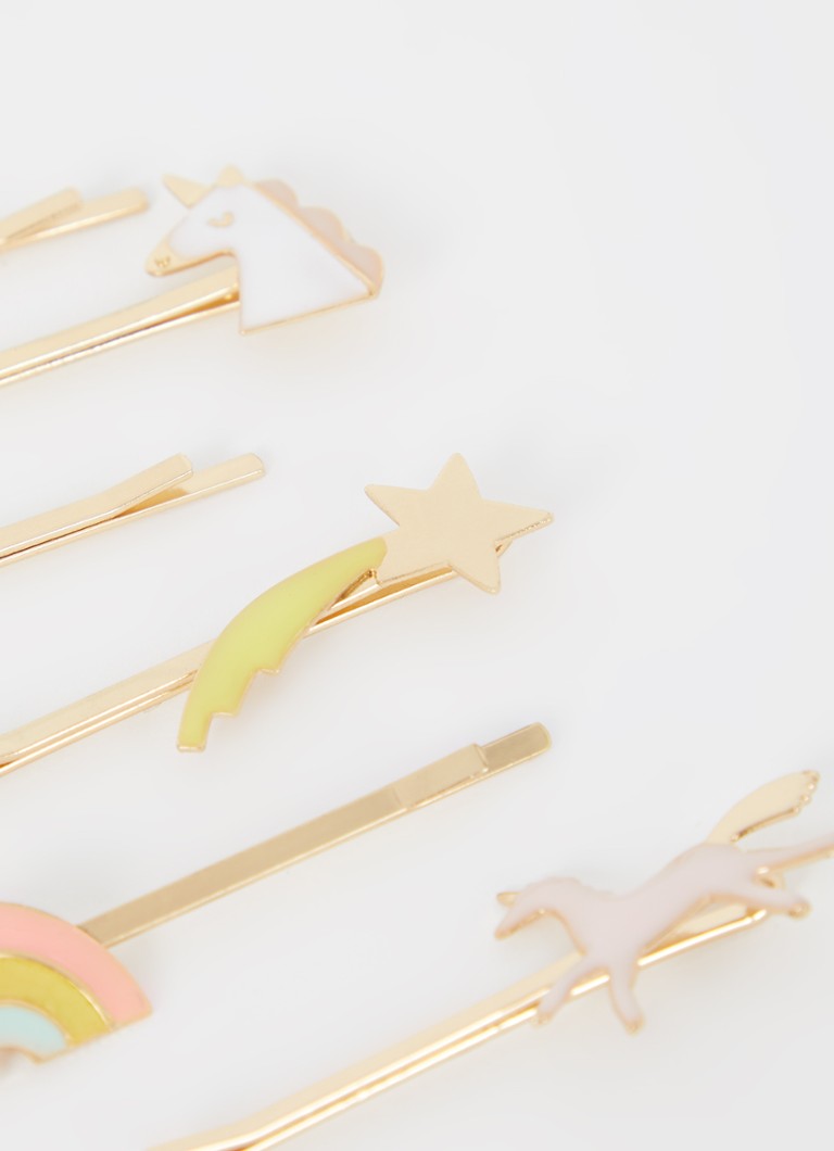 MeriMeri Unicorn hair clip set of 6