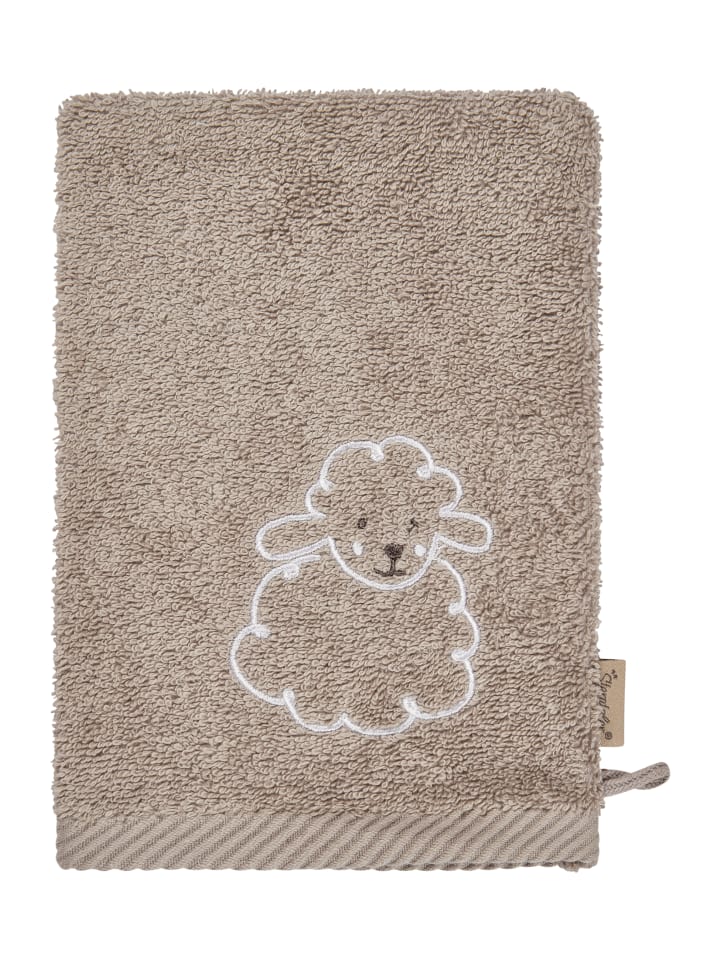 Sterntaler Waschhandschuhe 2er-Pack HUND Lucky   SCHAF Flocke in sand günstig kaufen onesize
