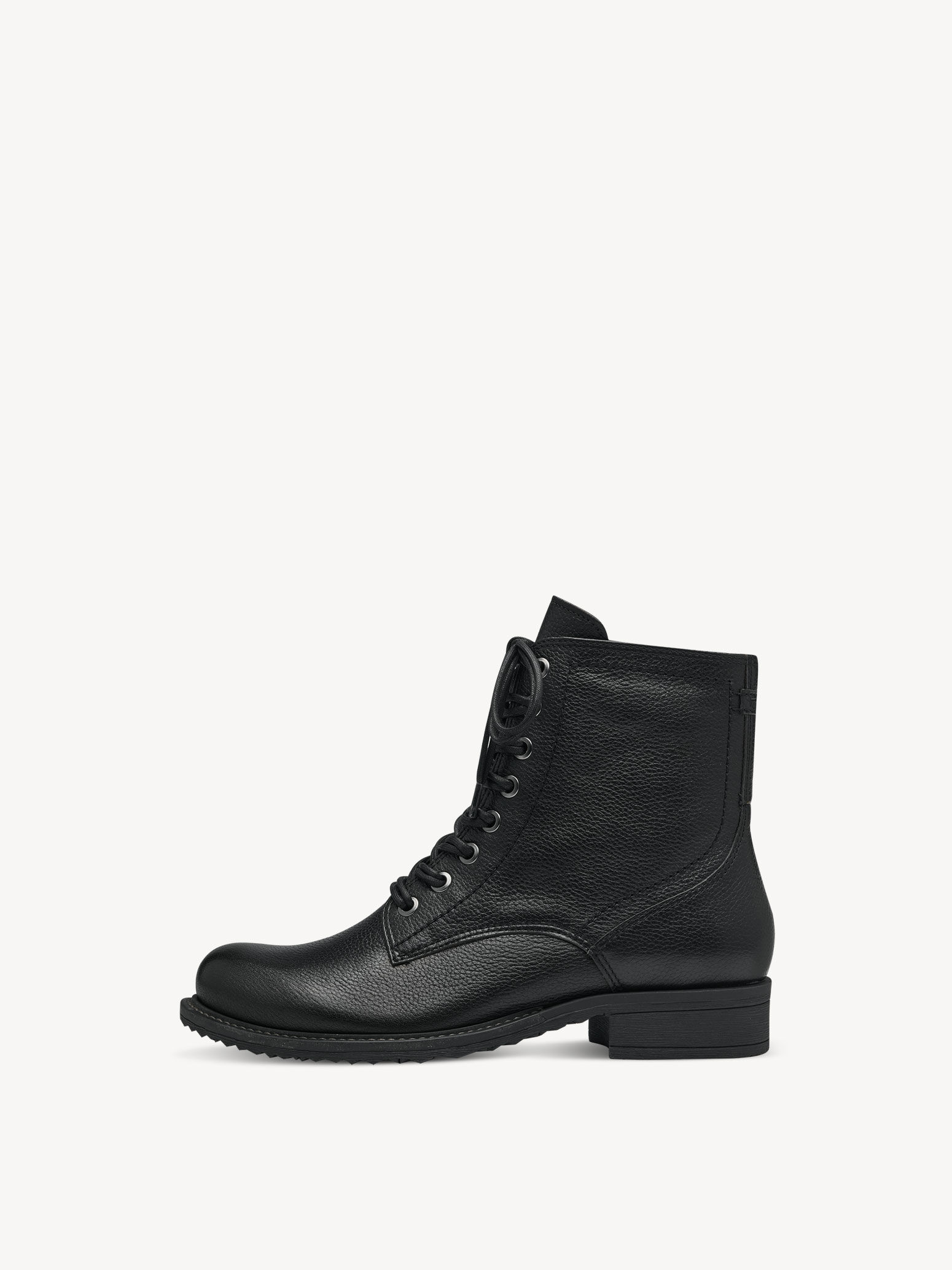 Bottine en cuir - noir