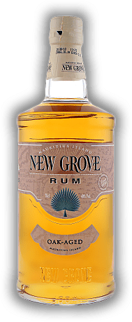 New Grove Oak Aged Rum New Grove Oak Aged Rum Wirklich eine bezaubernde Erfahrung, ein wunderbar aromatischer, trockener Rum von der Insel Mauritius. 0,7	 Liter - Vol 40%
