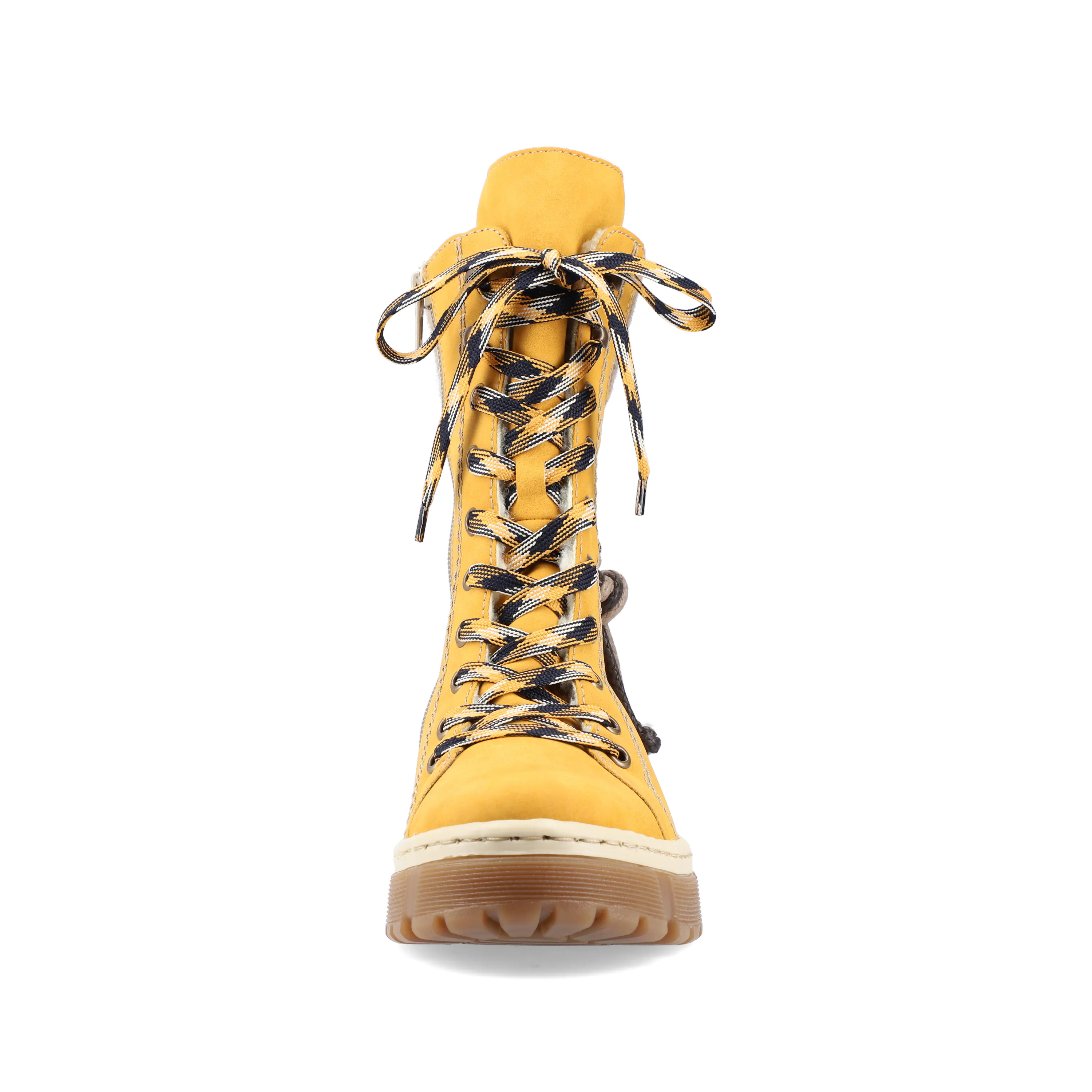 Rieker Damen Schnürstiefel sonnenblumengelb