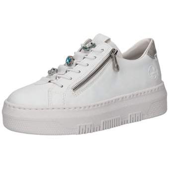 Rieker Plateau Sneaker in weiß