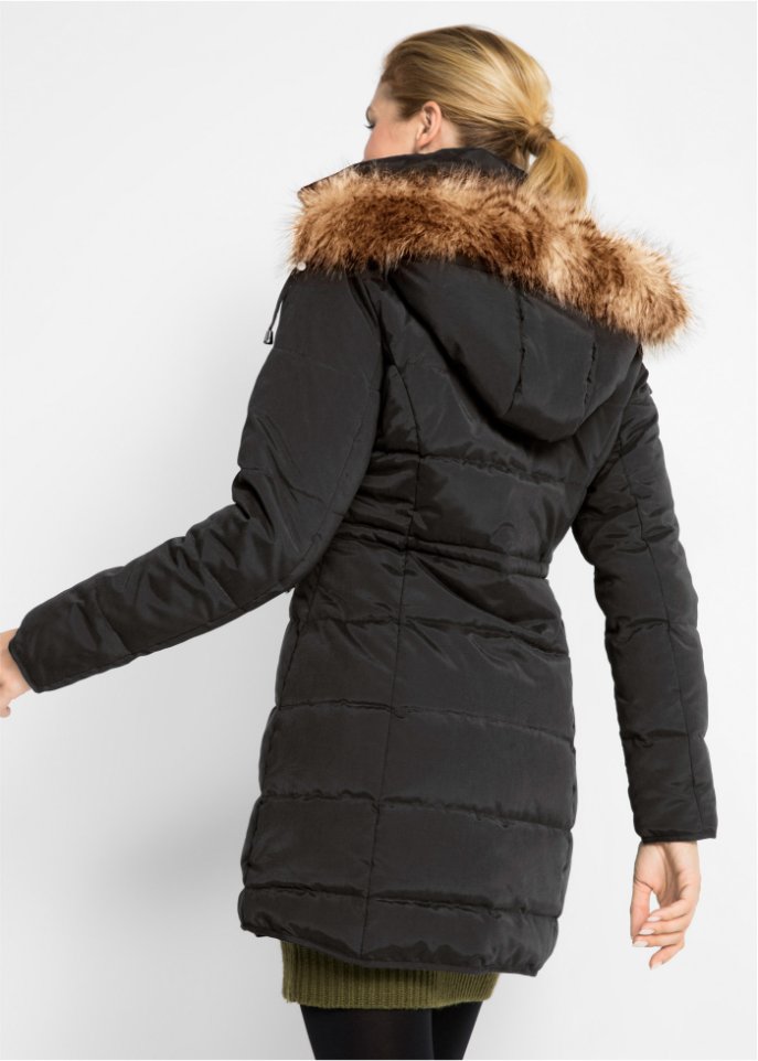 Steppjacke mit Kapuze, gefüttert