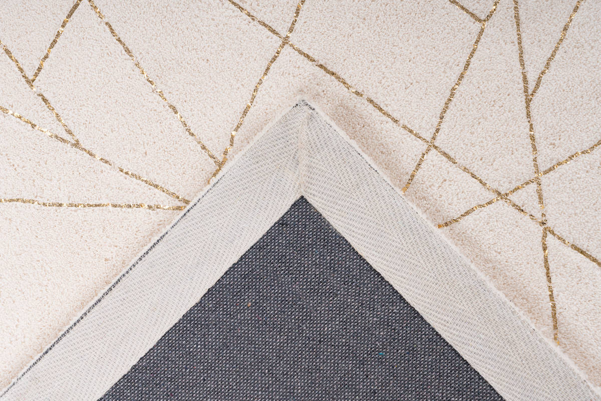 me gusta Teppich Creme / Gold 160cm x 230cm