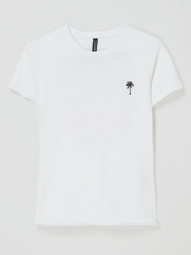 T-Shirt aus Baumwolle in weiß