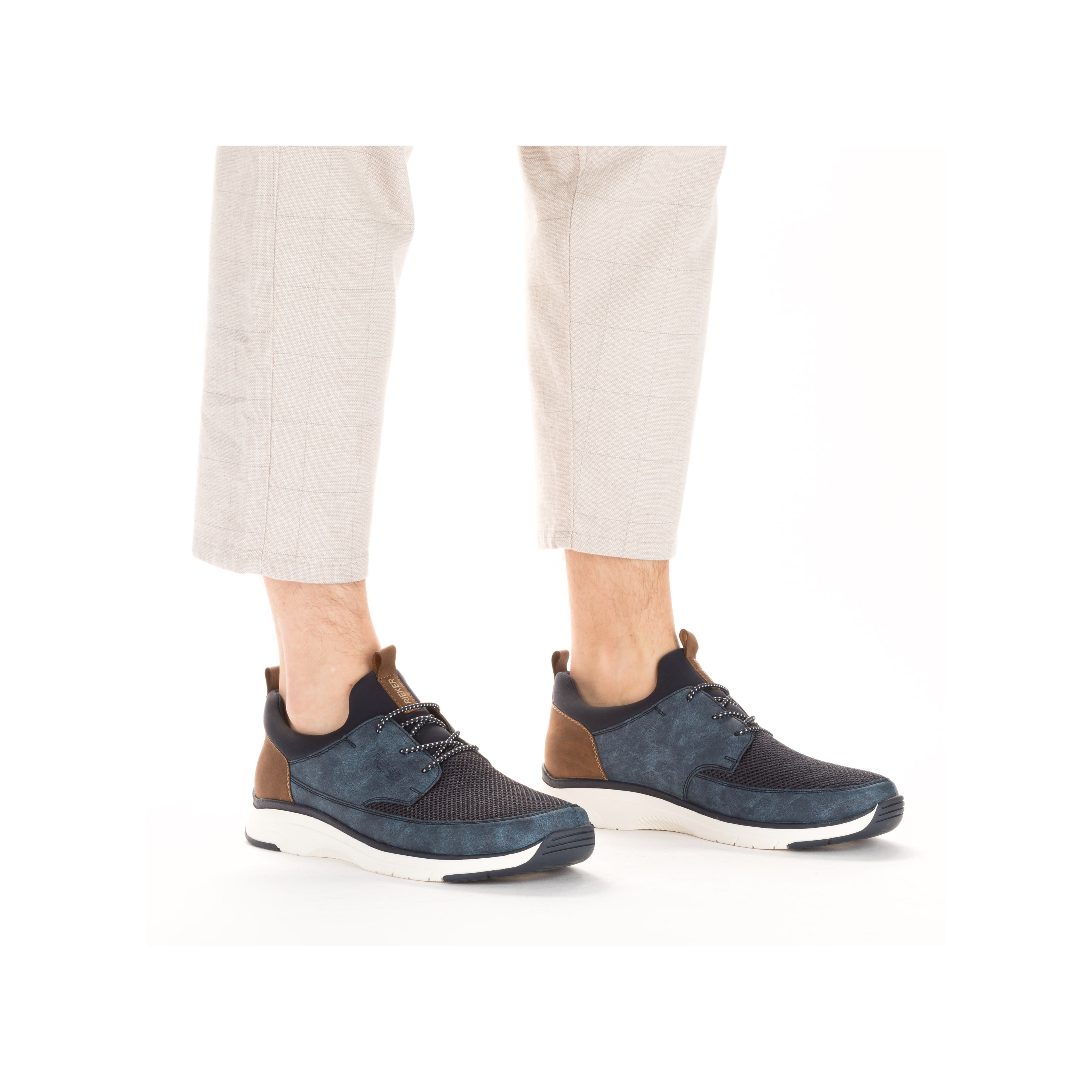 Rieker Herren Slipper ozeanblau