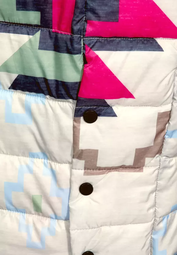 CECIL Longweste mit Ikat Print