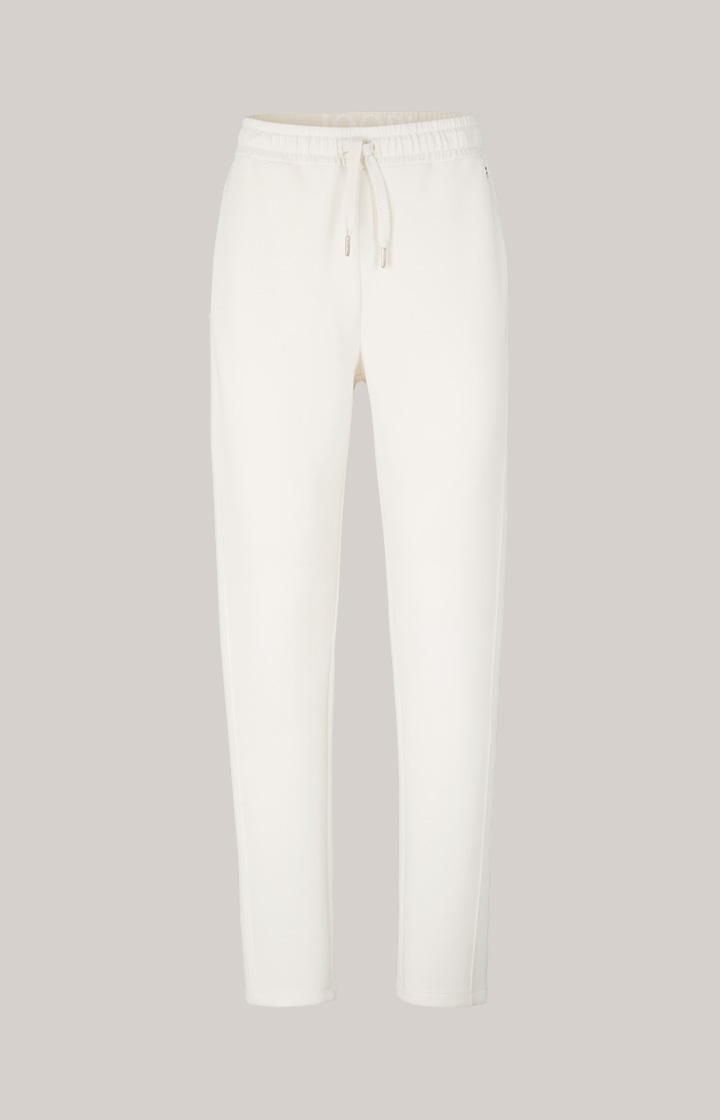 Soft Scuba-Sweat-Joggpants in Creme