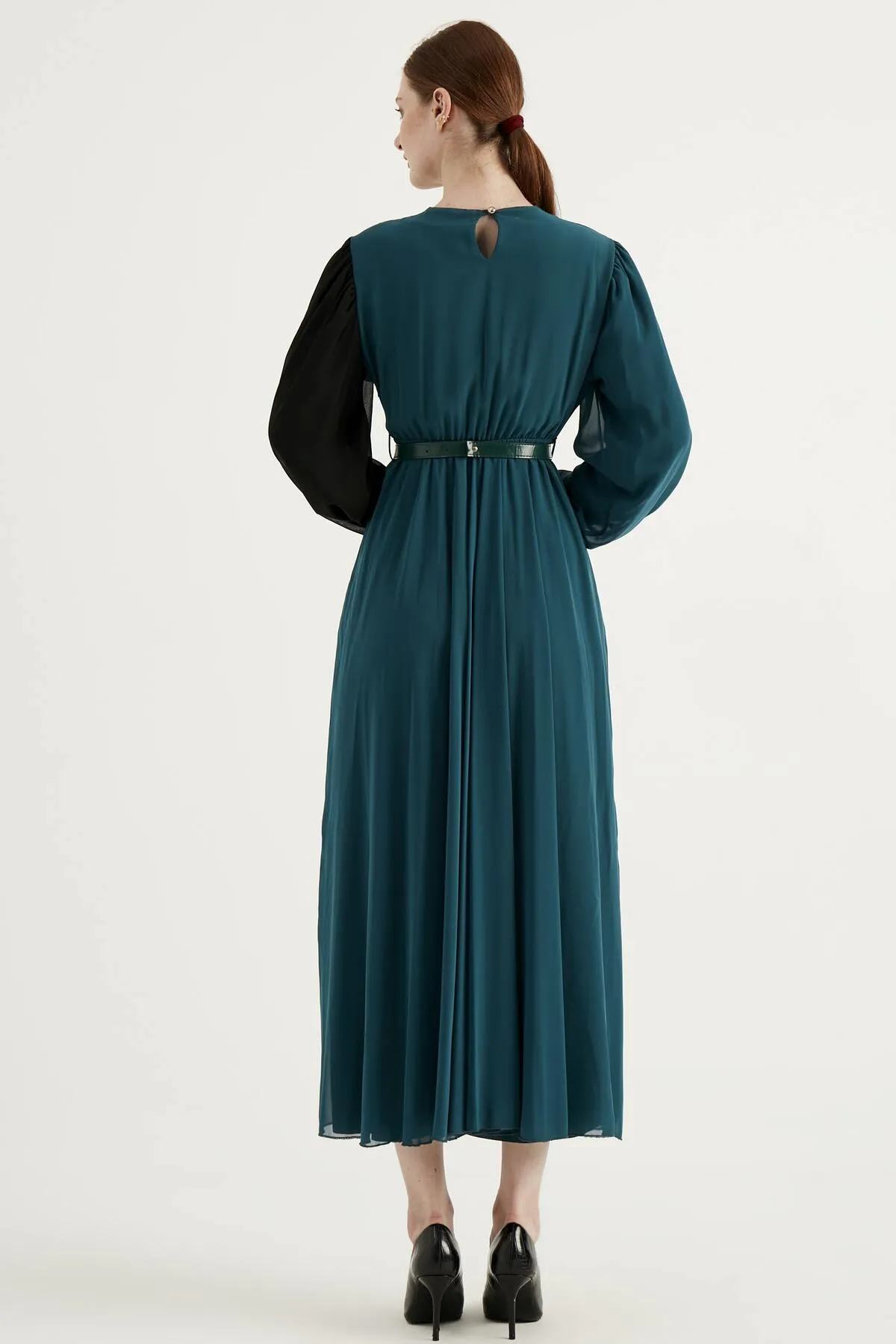 Herita  Kleid - Grün - A-Linie