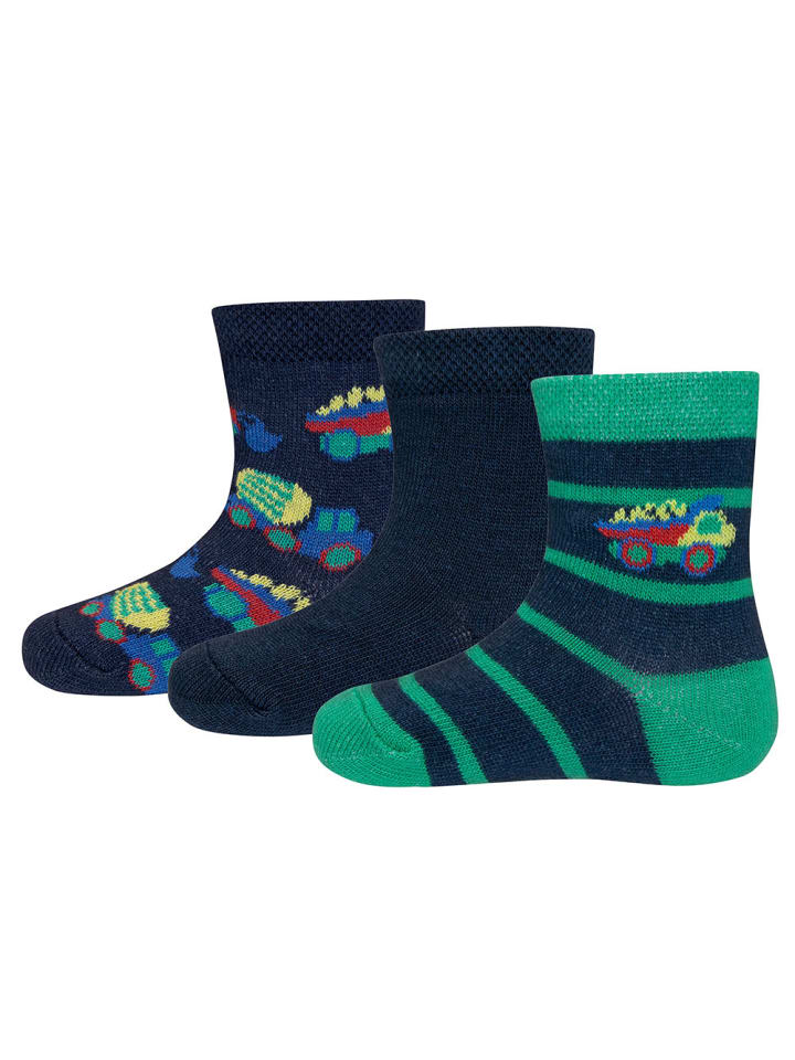 ewers 3er-Set Socken 3er Pack gemustert in blau günstig kaufen