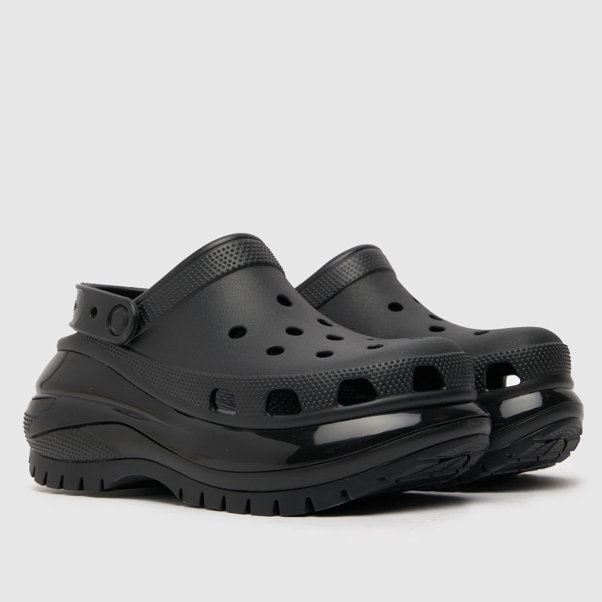 Crocs Mega Crush klumpa szandál fekete színben
