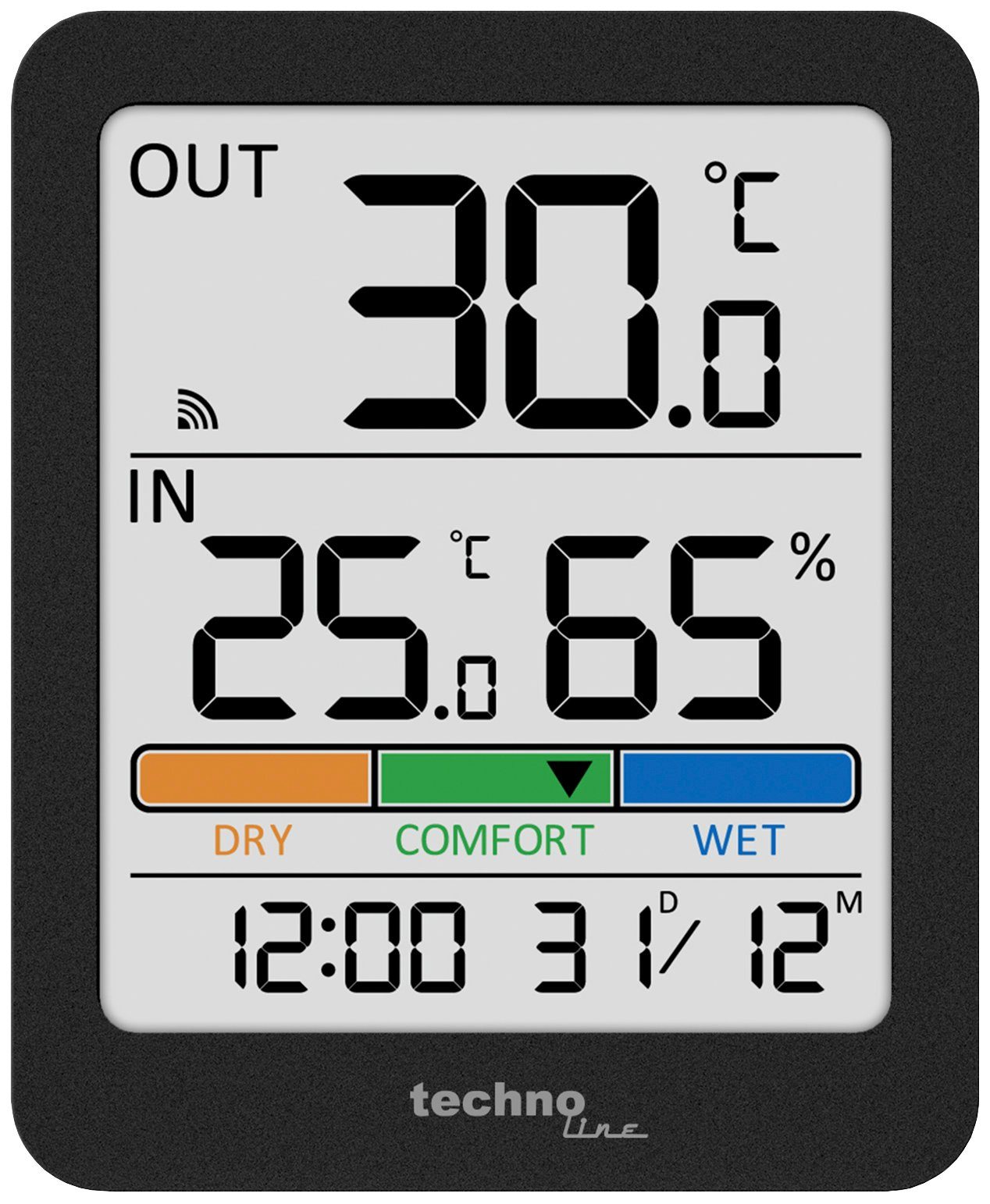 technoline WS 9488 Wetterstation (inkl. Außensender, mit Raumkomfortanzeige)