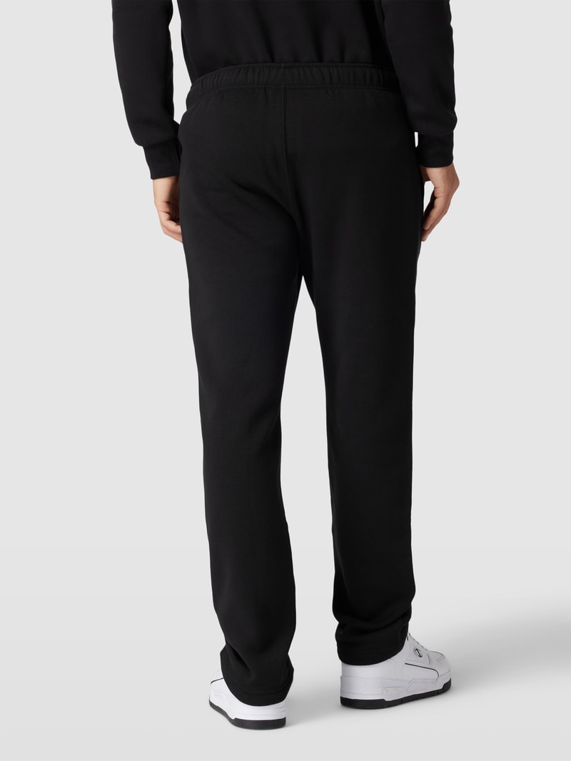 Sweatpants mit Logo-Stitching in schwarz
