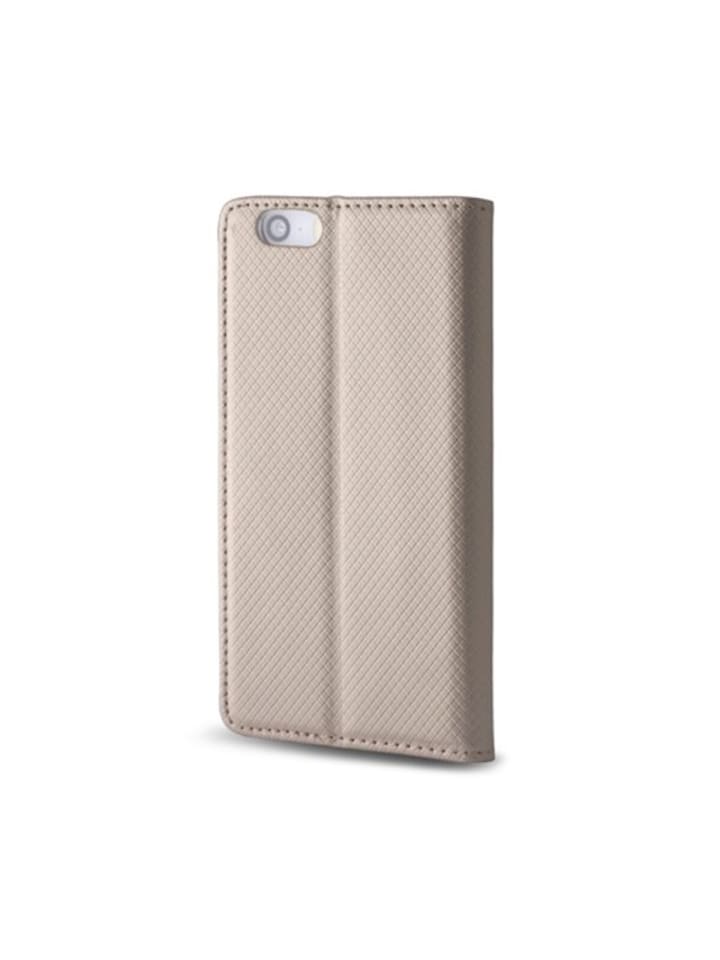 COFI 1453 Smart Magnet Case Handyhülle  Kartenfach und Magnetverschluss in Gold günstig kaufen S