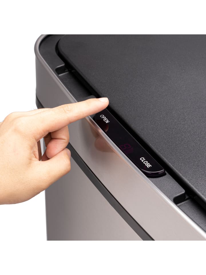 Ribelli Sensor Mülleimer 72 L,  4 Fächer, silber günstig kaufen onesize