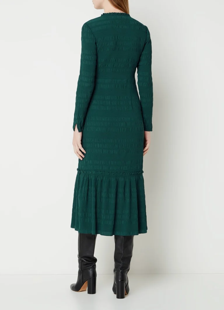 Rochie midi cu volane Whistles Mila