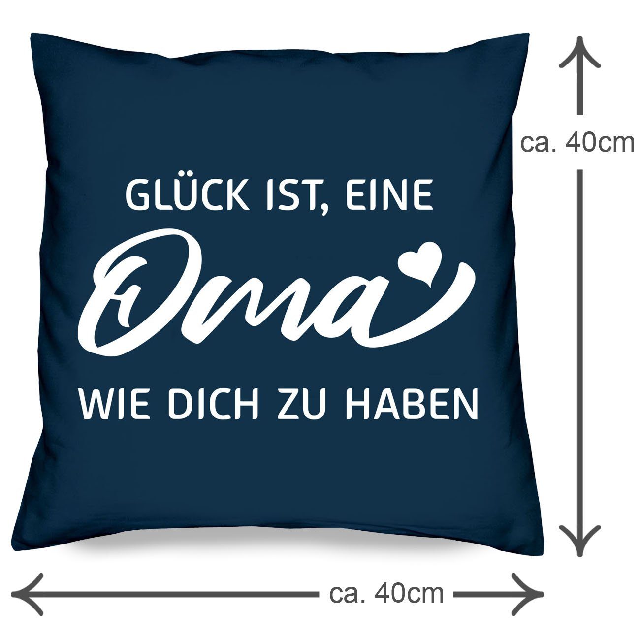 Soreso® Dekokissen Geschenk für Oma und Opa Weihnachten Kissen-Set Weihnachtsgeschenk, Geschenk-Set