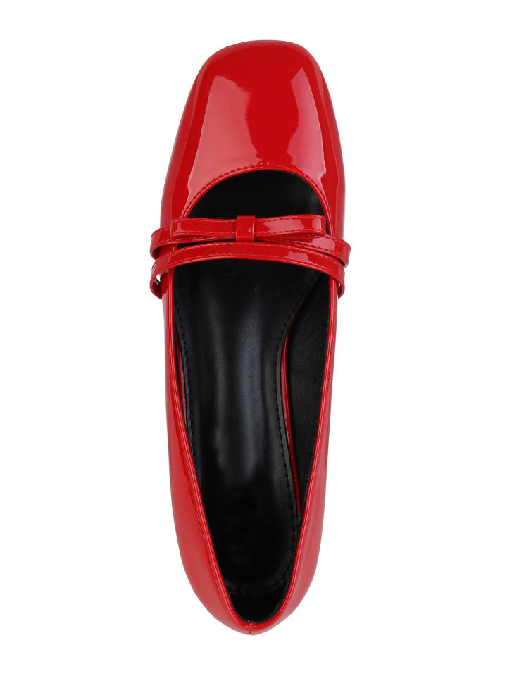 VAN HILL Riemchenballerinas Eleanor in Rot Lack günstig kaufen