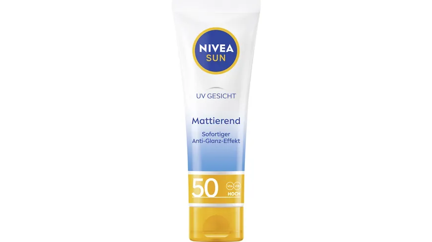 NIVEA SUN mattierender Sonnenschutz Anti-Glanz-Effekt LSF50 50 ml