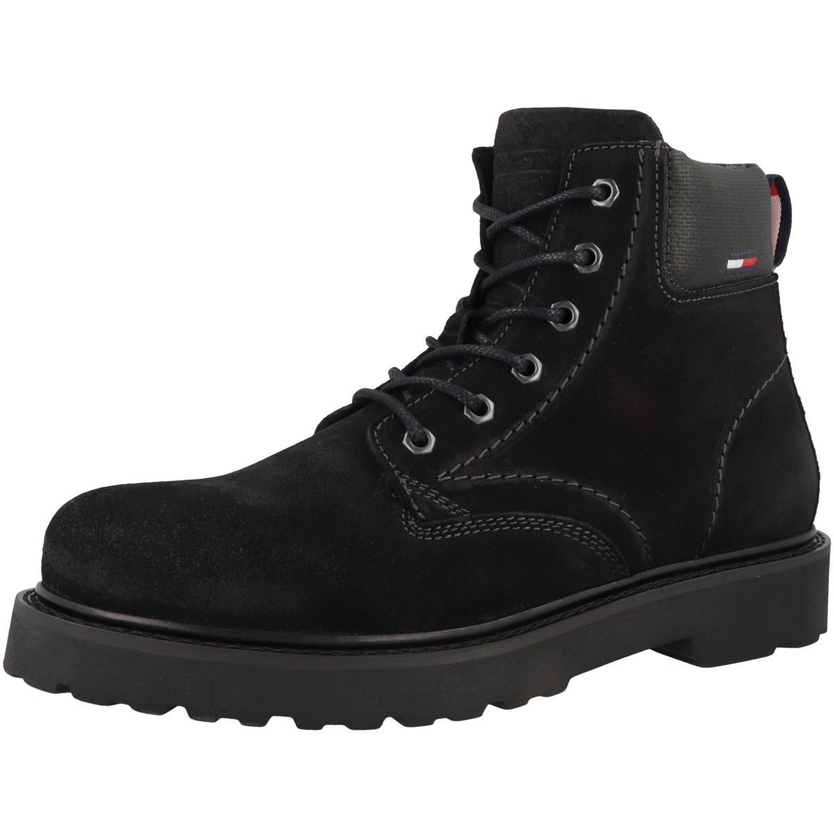 Tommy Hilfiger Tommy Jeans Bran Short Lace Up Nylon Collar Schnürboots schwarz
