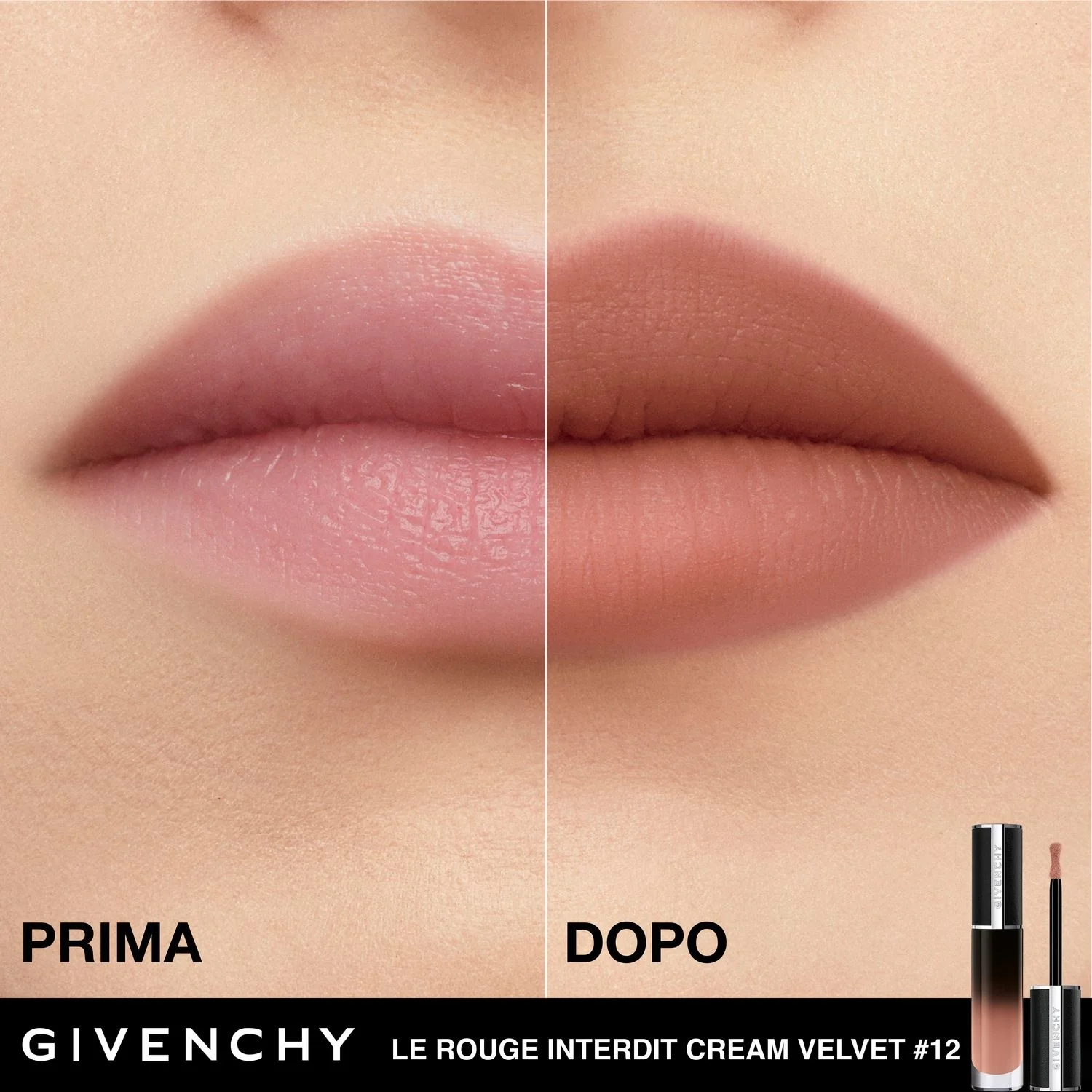 Le Rouge Interdit Cream Velvet lūpų dažai – matiniai lūpų dažai