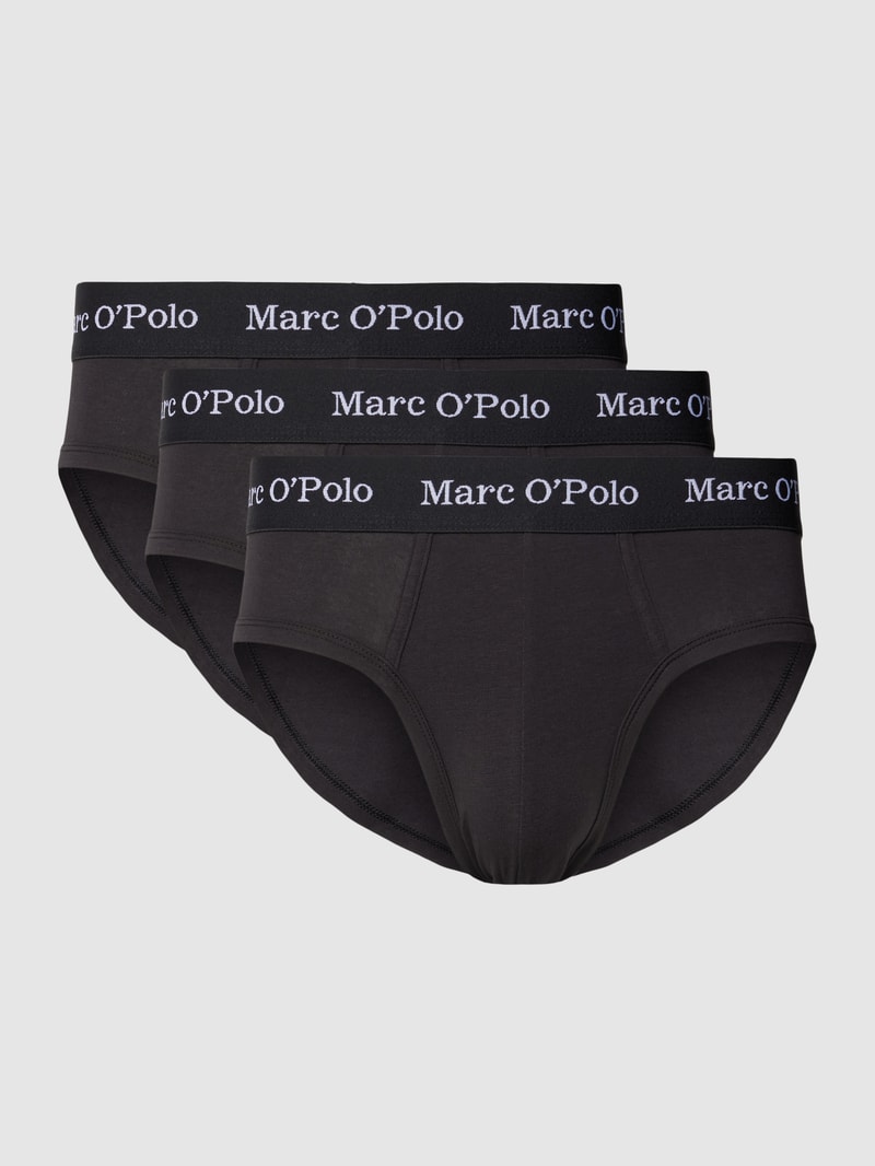 Pants mit Label-Bund Modell 'ESSENTIALS' im 3er-Pack in schwarz