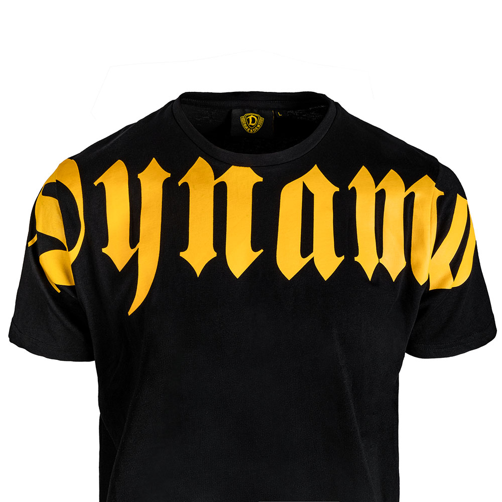 Herren T-Shirt PATTERN DYNAMO schwarz-gelb